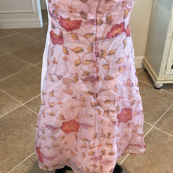 Lena Medoyeff halter dress, panels added on sides to make bigger fits like 8 - Picture 9 of 15